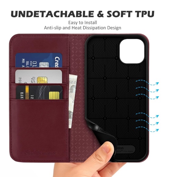 SHIELDON Leather Case for iPhone 14 Plus - Picture 8 of 10